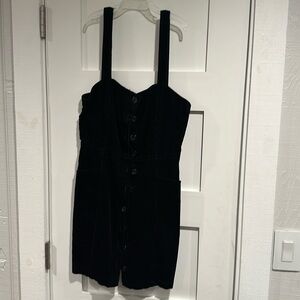 Forever 21 Woven Black Dress W/pockets